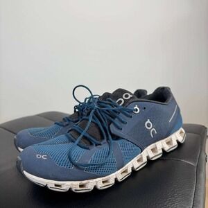 On Cloud Running Shoes Mens 8 Navy Blue Good CloudTec Breathable Mesh